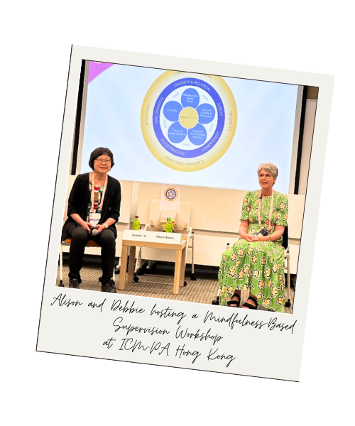Alison and Debbie hosting the Mindfulness-Based Supervision Workshop at ICM-PA Hong Kong